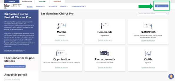 Capture d'écran montrant comment se connecter pour accéder à l'application Engagement.